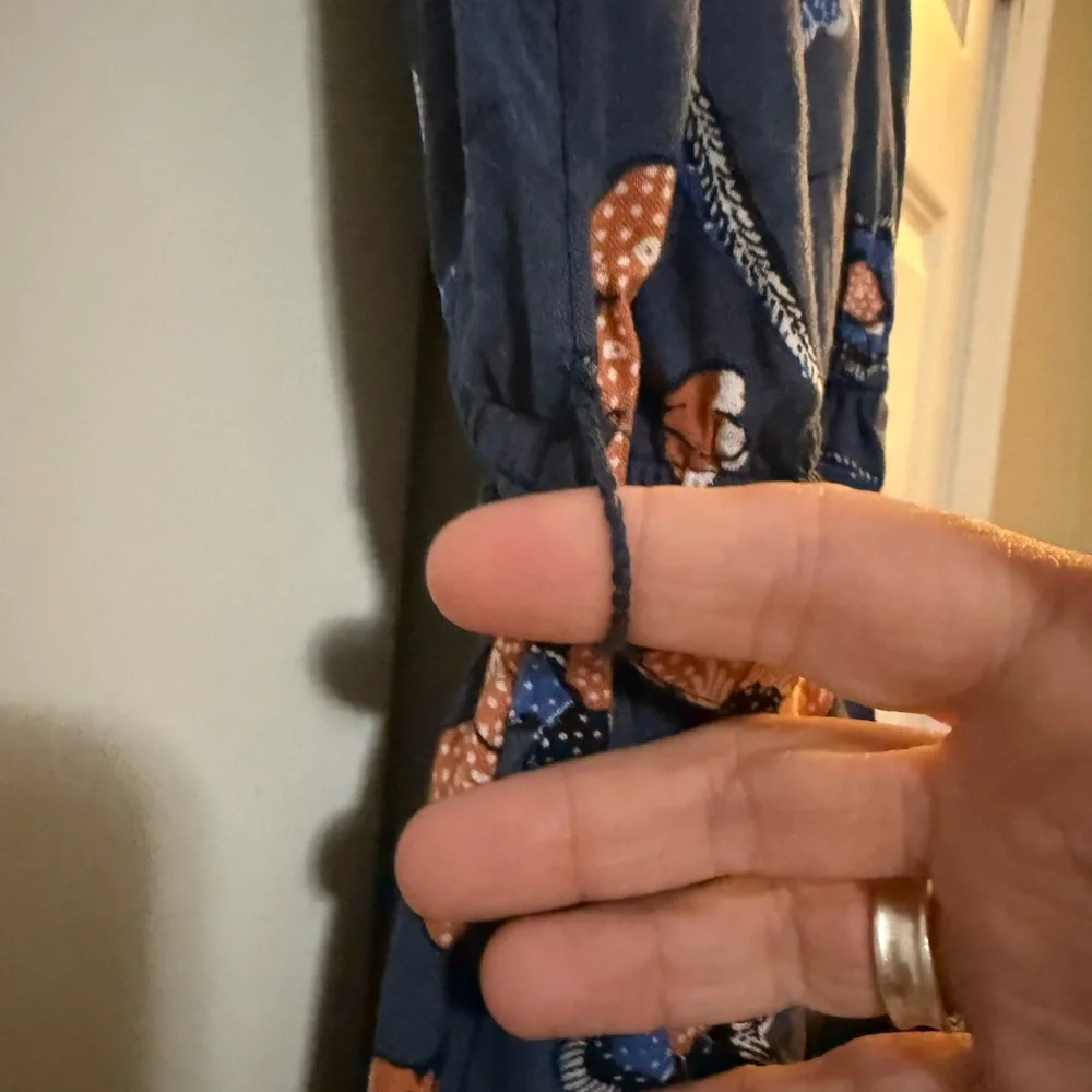 Fat Face Blue Floral Jumpsuit - Picture 6 of 8